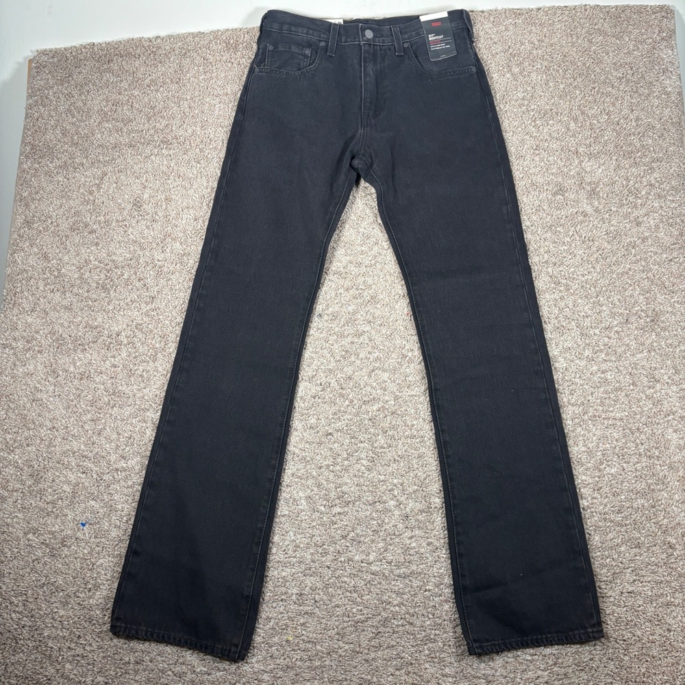 Levis Premium 517 Bootcut Mens Jeans Black 30x34 Slim Thigh 005170244 NWT